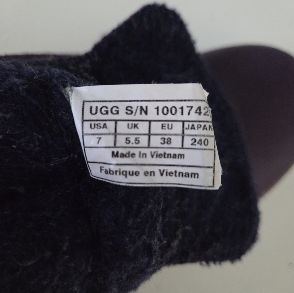 UGG Decatur Sugar Plum Plaid Winter Rain Boots Size 7 - Picture 7 of 8